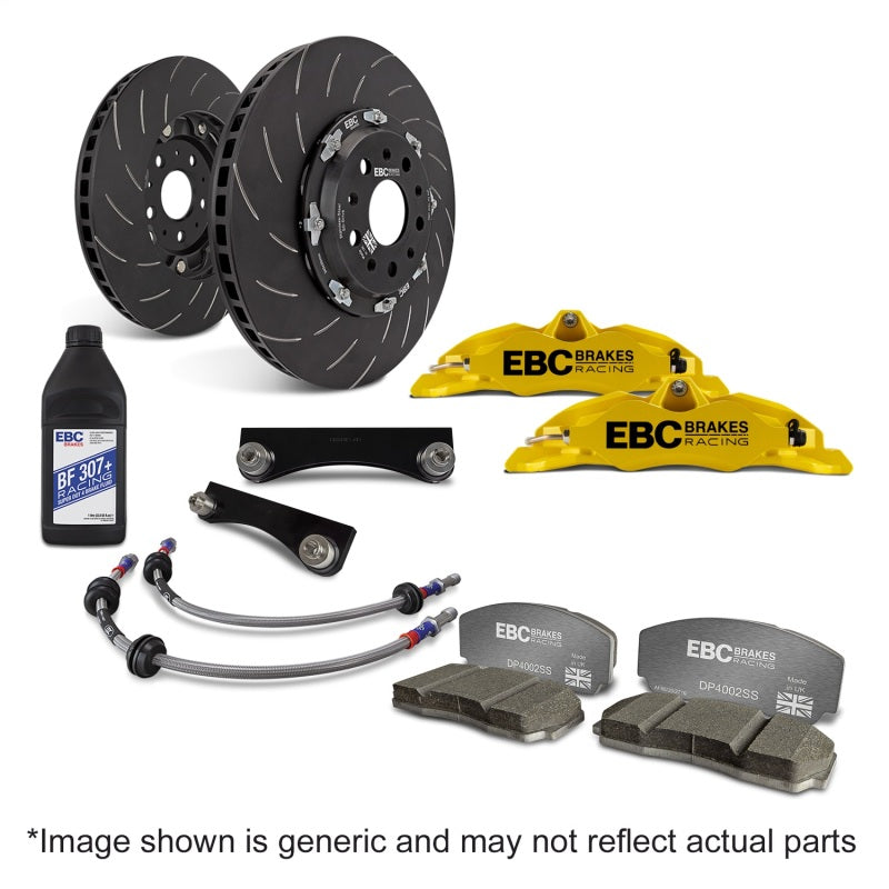 EBC Racing 03-12 Mazda RX-8 Yellow Apollo-4 Calipers 355mm Rotors Front Big Brake Kit