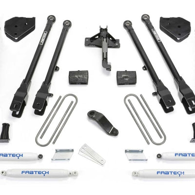 Fabtech 19-20 Ford F450/F550 4WD Diesel 6in 4Link Sys w/Coils & Perf Shks