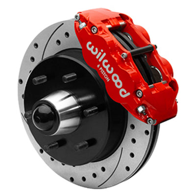 Wilwood Narrow Superlite 6R Big Brake Front Brake Kit 96-87 Chevy & GMC C10/C15 - Red
