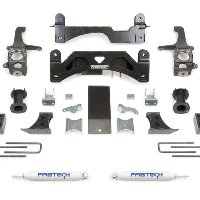 Fabtech 16-21 Toyota Tundra 2WD/4WD 6in Basic Sys w/C/O Spacers & Perf Rr Shks