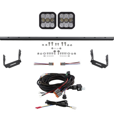 Diode Dynamics 14-23 Toyota 4Runner SS5 Stealth Grille LED 2-Pod Kit - Pro White Combo