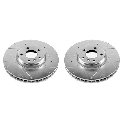 Power Stop 10-17 BMW 535i GT Front Evolution Drilled & Slotted Rotors - Pair