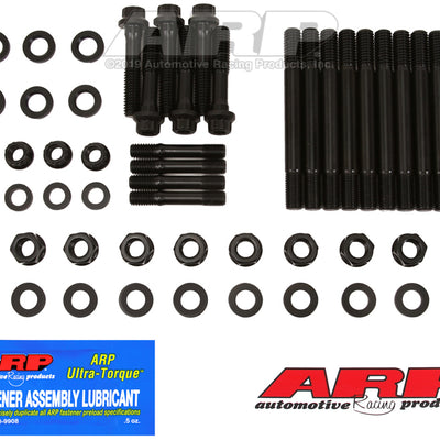 ARP Chevrolet Small Block w/ 4-Bolt Front & Rear Caps Main Stud Kit - Black