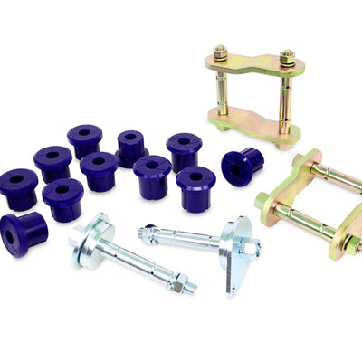 SuperPro 97-07 Toyota Land Cruiser Greaseable Leaf Spring and Shackle Bushing Kit- (Rear)