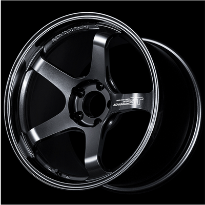 Advan GT Beyond 18X9.5 +25 5x112 Racing Titanium Black Wheel