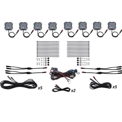 Diode Dynamics Stage Series RGBW LED Rock Light Kit (8-pack)