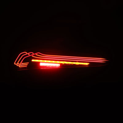 AlphaRex 20-24 Toyota Supra LUXX-Series Laser Style LED Tail Lights Black-Red