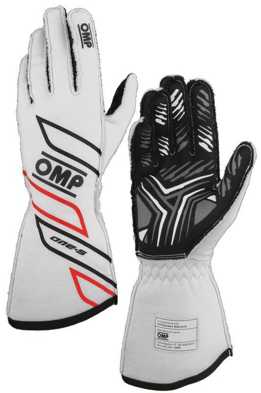 OMP ONE-S GLOVES my2025 FIA 8856-2018 ANTHRACITE / FLUO YELLOW SZ XL