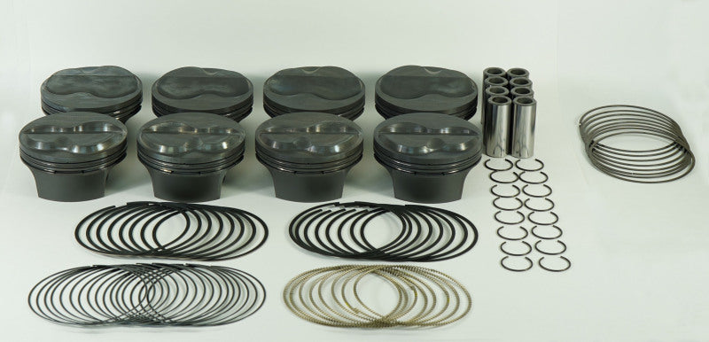 Mahle MS Piston Set Chevy 430ci 4.135in Bore 4.000in Stk 6.000in Rod .927 Pin 6.0cc 14.2 CR Set of 8