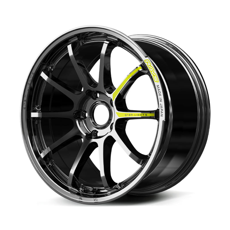 Gram Lights 57NR Limited Edition 19X9.5 +38 5x114.3 Rays Black Metal Coat (RB)