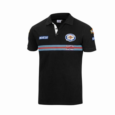 Sparco Polo Replica Martini-Racing Small Black