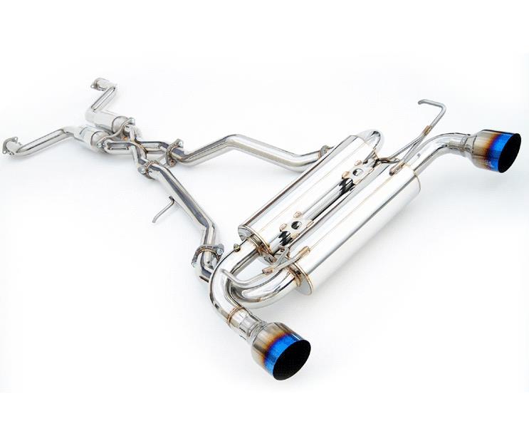 Invidia 09+ FX35 2/4WD Gemini Single Layer Titanium Tip Cat-back Exhaust