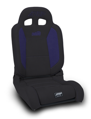 PRP EnduroDaily Reclining Suspension Seat - Black/Purple Vinyl - Driver
