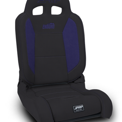 PRP EnduroDaily Reclining Suspension Seat - Black/Purple Vinyl - Driver