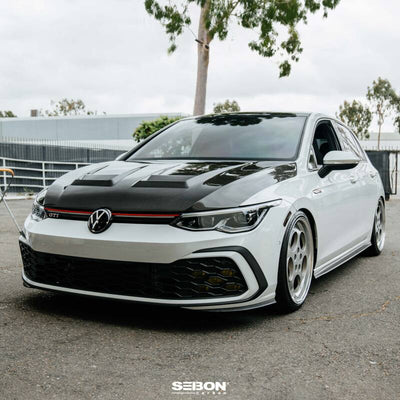 Seibon 2022-2023 Volkswagen Golf GTI/R DV-Style Carbon Fiber Hood