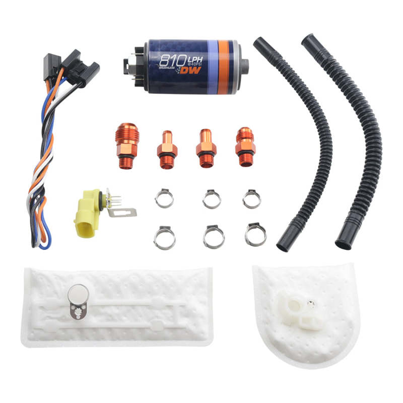 DeatschWerks DW810 Brushless Series 810lph In-Tank Brushless Fuel Pump w/ 9-1002 Install kit