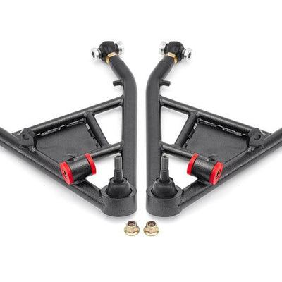 BMR 14-19 Chevrolet Corvette C7 Rear Lower Control Arms For 15in Conversion Kit - Black Hammertone
