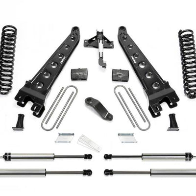 Fabtech 17 Ford F450/F550 4WD Diesel 6in Rad Arm Sys w/Coils & Dl Shks