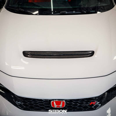 Seibon 2023 Honda Civic Type R Carbon Fiber Hood Scoop