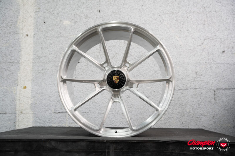 Vossen X Champion RS92 20X9 / ET42 / Brushed Gloss Clear Wheel / Centerlock / 911 GT3 991.2- Front