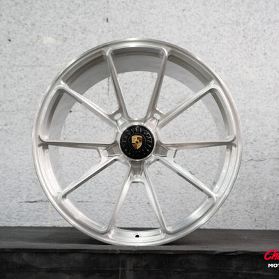 Vossen X Champion RS92 21X12 / ET50 / Brushed Gloss Clear Wheel / Centerlock / 911 Turbo 991- Rear