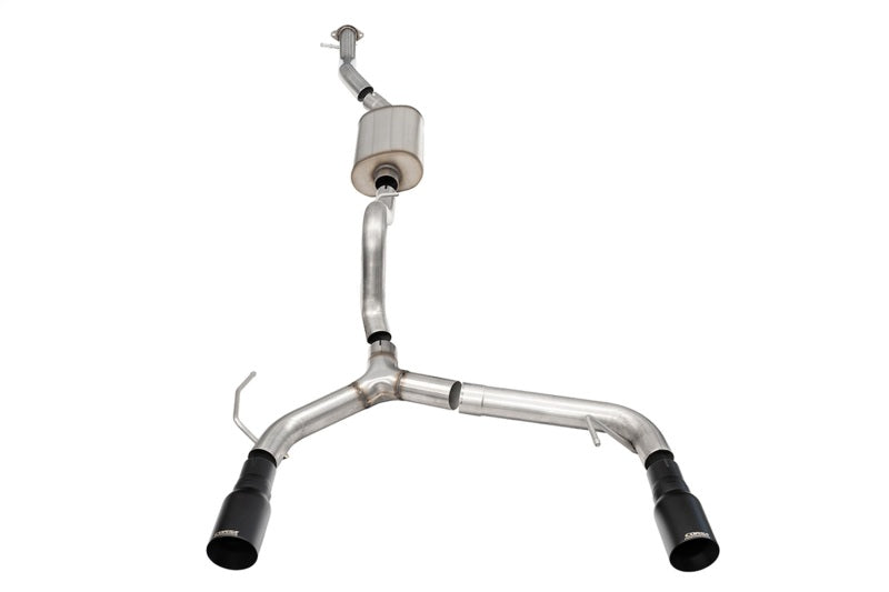Corsa 21-25 Ford Bronco 2.3L 4-Door 2.75in Cat-Back Dual Rear Exhaust w/ 4in Straight-Cut Black Tips