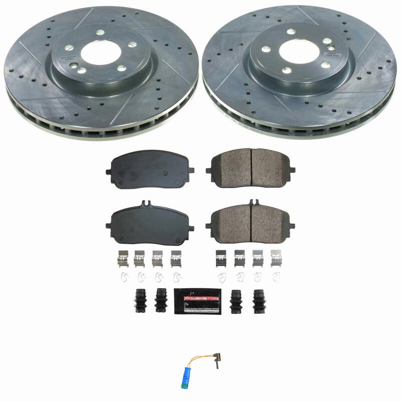 Power Stop 19-22 Mercedes-Benz A220 Front Z23 Evolution Brake Kit