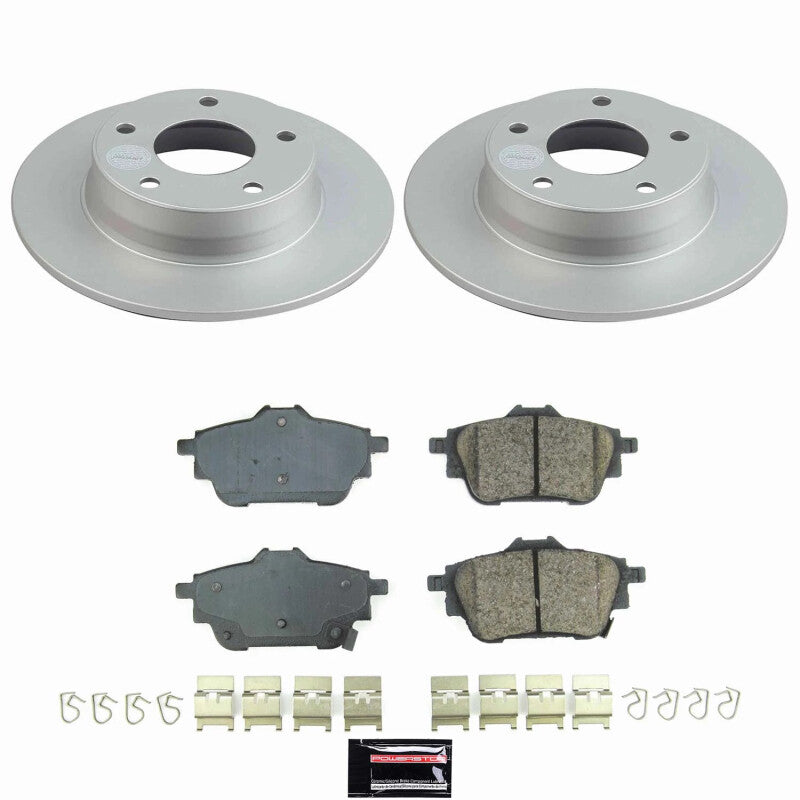 Power Stop 20-25 Nissan Sentra Rear Z17 Coated Brake Kit