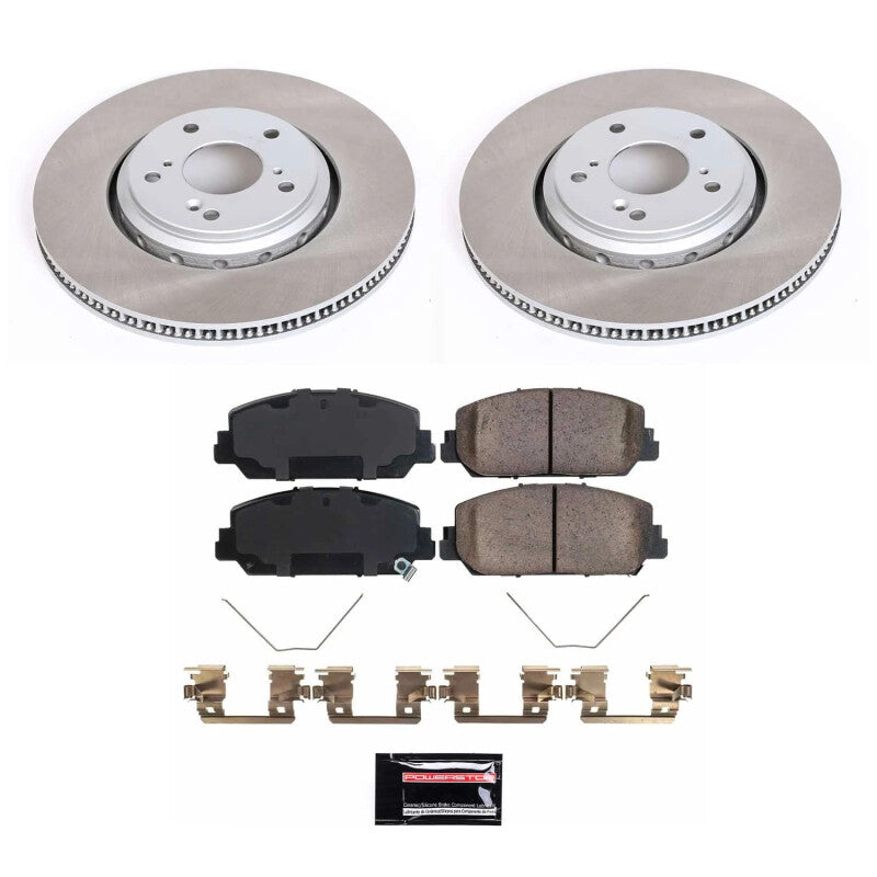 Power Stop 17-20 Honda Civic Front Semi-Coated Rotor Kit