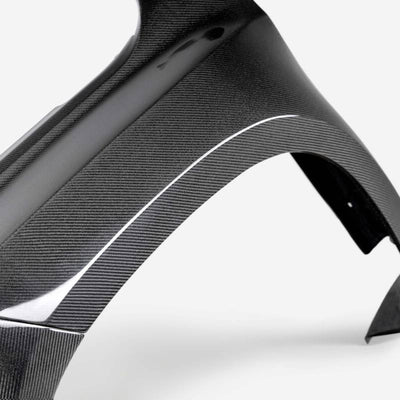 Seibon 2022 Nissan Frontier MB-Style Carbon Front Fibers Pair (2in rise 4in Wider)