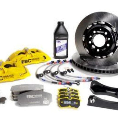 EBC Racing 13-22 Volkswagen GTI MK7/MK8 2.0T Yellow Apollo-4 Calipers 355mm Rotors Front BBK