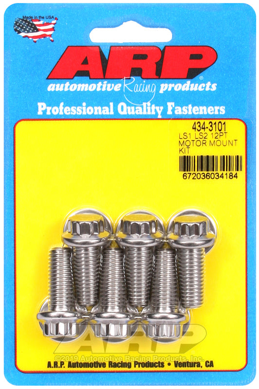 ARP LS1 LS2 SS 12pt Motor Mount Bolt Kit