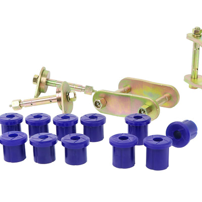 SuperPro 07+ Toyota Land Cruiser Greaseable Leaf Spring and Shackle Bushing Kit- (Rear)