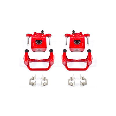 Power Stop 07-12 Nissan Altima Rear Red Calipers w/Brackets - Pair