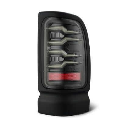 AlphaRex 94-01 Dodge Ram 1500/2500/3500 LUXX-Series LED Tail Lights - Alpha-Black