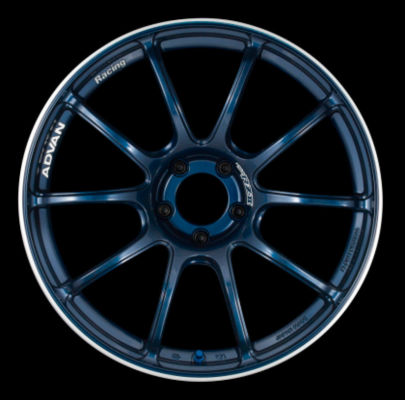 Advan RZII 17x7.5 +38 4x100 Racing Indigo Blue Wheel