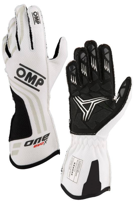 OMP ONE EVO-X MY24 GLOVES FIA 8856-2018 BLACK SZ L
