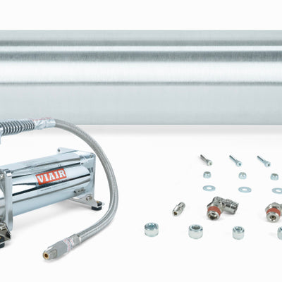 Air Lift 28in FLO Tank w/ Viair 444c Compressor (Incl. Fittings & Tank Mounting Hardware)