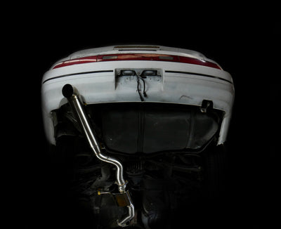 ISR Performance Series II - EP Single Tip Blast Pipe Exhaust - Resonated - 89-94 Nissan 240sx (S13)