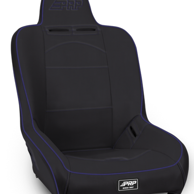 PRP Premier High Back Suspension Seat- Black/Purple Vinyl