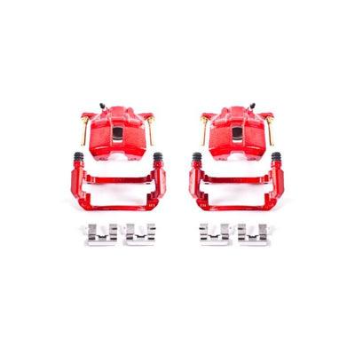 Power Stop 03-07 Honda Accord Front Red Calipers w/Brackets - Pair