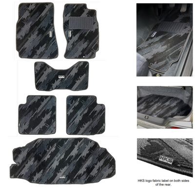 HKS FLOOR MATS BCNR33 FULL SET OCT RHD
