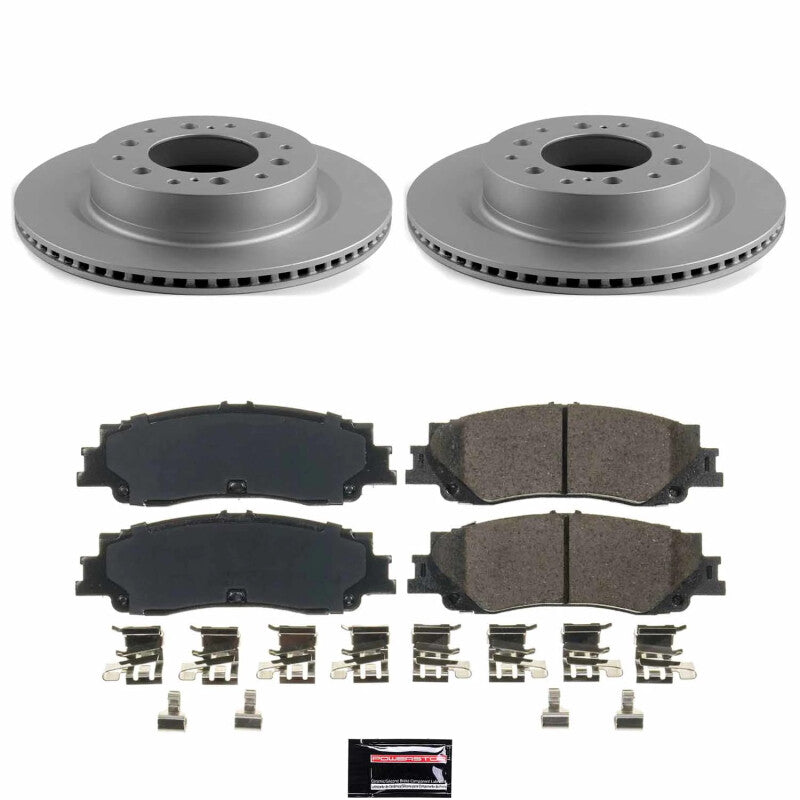 Power Stop 23-24 Toyota Sequoia Rear Z17 Coated Brake Kit