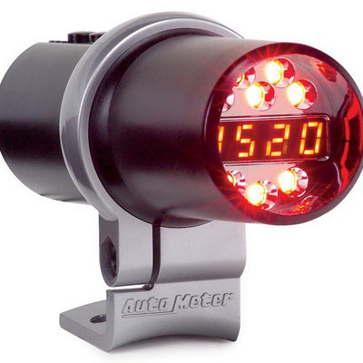 AutoMeter Shift Light Dig W/ Multi-Color Led Blk Pedestal W/ RPM Playbk Dpss Level 3