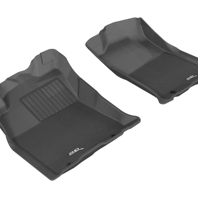 3D MAXpider 2012-2015 Toyota Tacoma Double Cab Kagu 1st Row Floormat - Black
