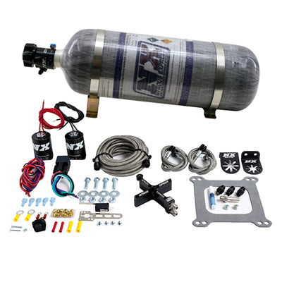 Nitrous Express 4150 Covert Crossbar Plate System Stage 6 50-300HP (12lb Bottle)