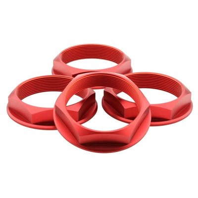 fifteen52 Super Touring Nut V2 - Anodized Red w/ Satin Clear - Set of 4