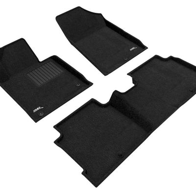 3D MAXpider 15-19 Hyundai Sonata / Elegant 1st 2nd Row - Floor Mat Set (Black)