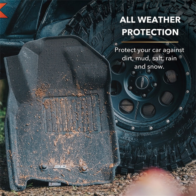 3D MAXpider 11-12 Ford F-250 / 350 / 450 Crew Cab Kagu Black Full Set