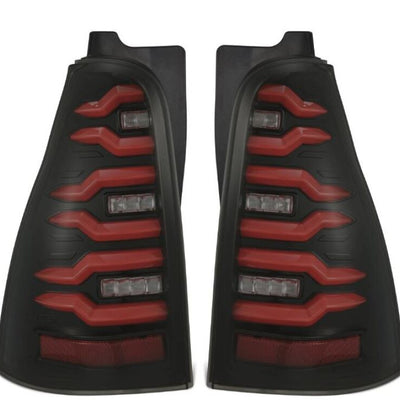 AlphaRex 03-09 Toyota 4Runner LUXX-Series LED Tail Lights- Black/Red